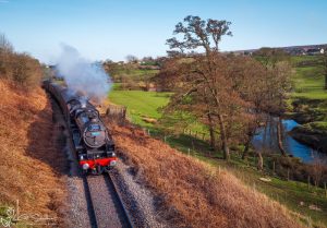 The LMS Black Five 4507 The Lancashire Fusilier At Danby NYM