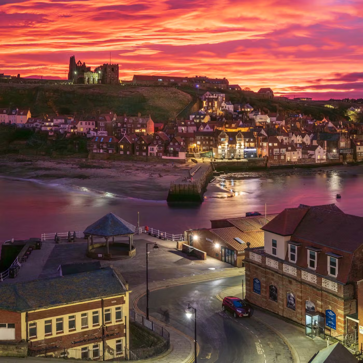 New Years Eve in Whitby Glass Coaster 2 New Years Eve in Whitby Glass Coaster Design