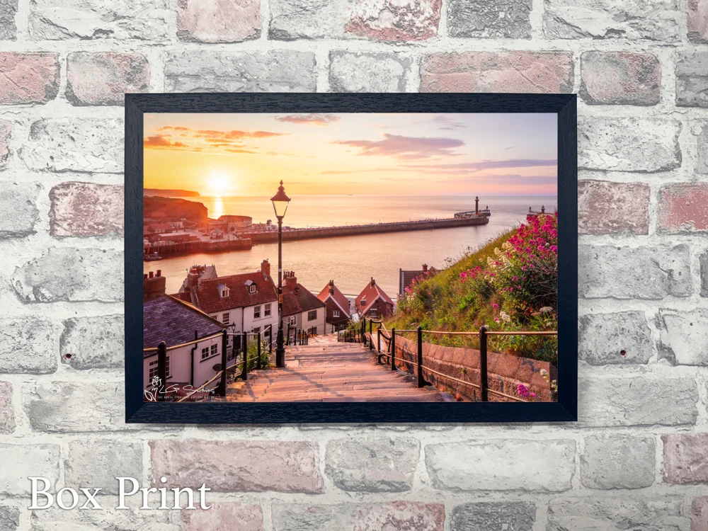 199 Steps Whitby North Yorkshire 4 199 Steps Whitby North Yorkshire - Landscape-Box-Print