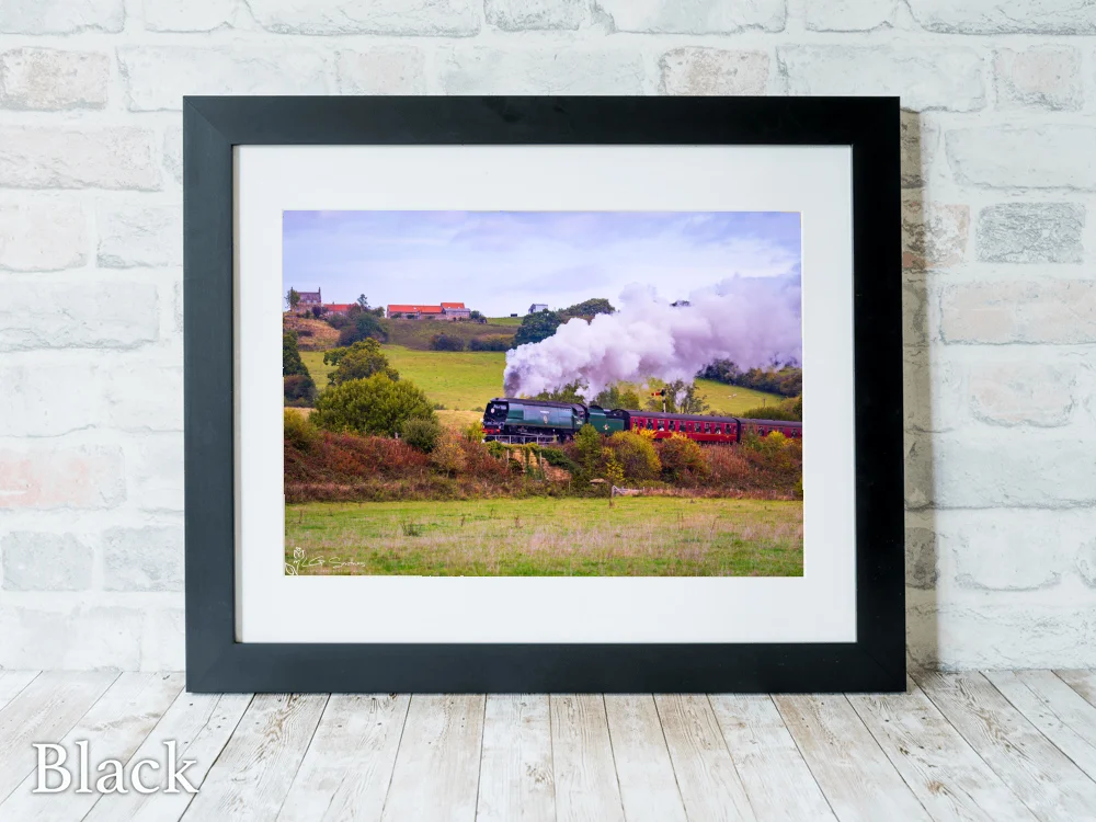 257 Squadron Loco At Grosmont NYMR 6 257 Squadron Loco At Grosmont NYMR - Black-Landscape-Frame