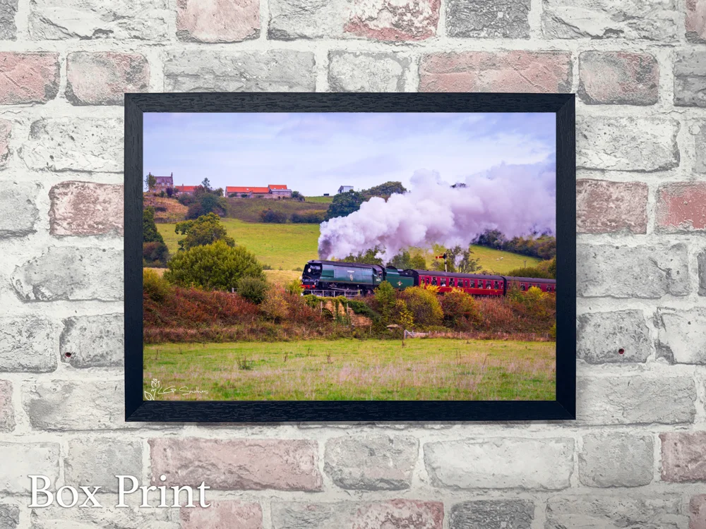 257 Squadron Loco At Grosmont NYMR 4 257 Squadron Loco At Grosmont NYMR - Landscape-Box-Print