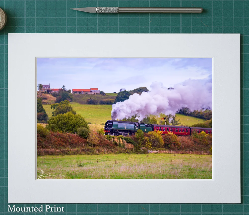 257 Squadron Loco At Grosmont NYMR 2 257 Squadron Loco At Grosmont NYMR - Landscape-Mounted-Print