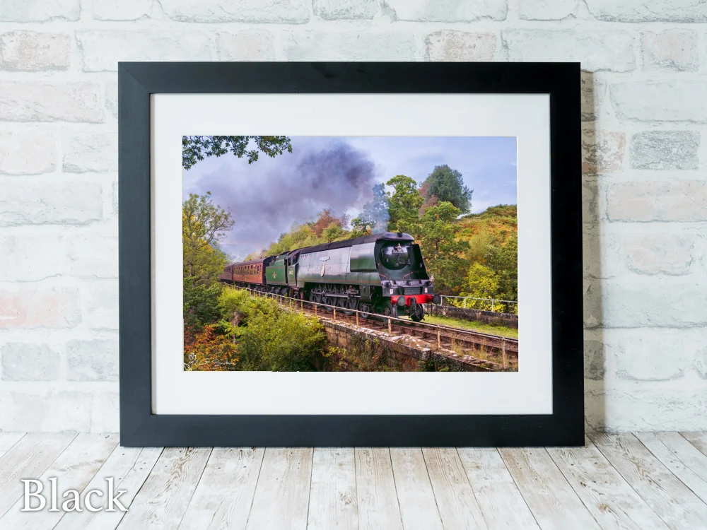 257 Squadron Loco At Water Arc 6 257 Squadron Loco At Water Arc - Black-Landscape-Frame
