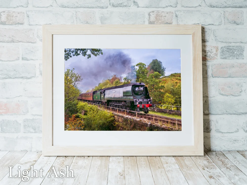 257 Squadron Loco At Water Arc 5 257 Squadron Loco At Water Arc - Light-Ash-Landscape-Frame
