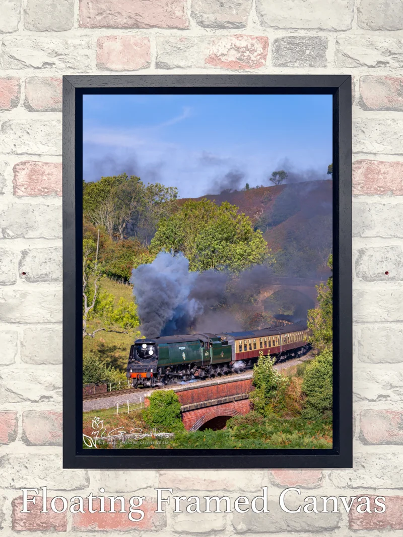 34072 Loco At Darnholm NYMR 7 34072 Loco At Darnholm NYMR - Float-Frame-Canvas-Portrait