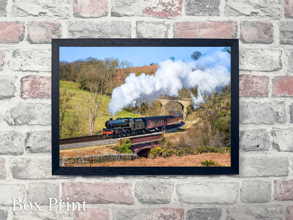 45596 Bahamas at Darnholm On The NYMR 4 45596 Bahamas at Darnholm On The NYMR - Landscape-Box-Print