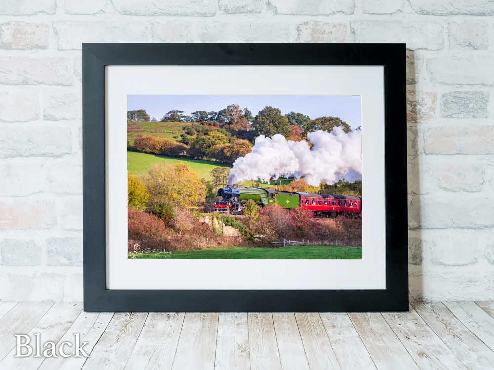 60103 Flying Scotsman At Esk Valley Cottages 6 60103 Flying Scotsman At Esk Valley Cottages - Black-Landscape-Frame