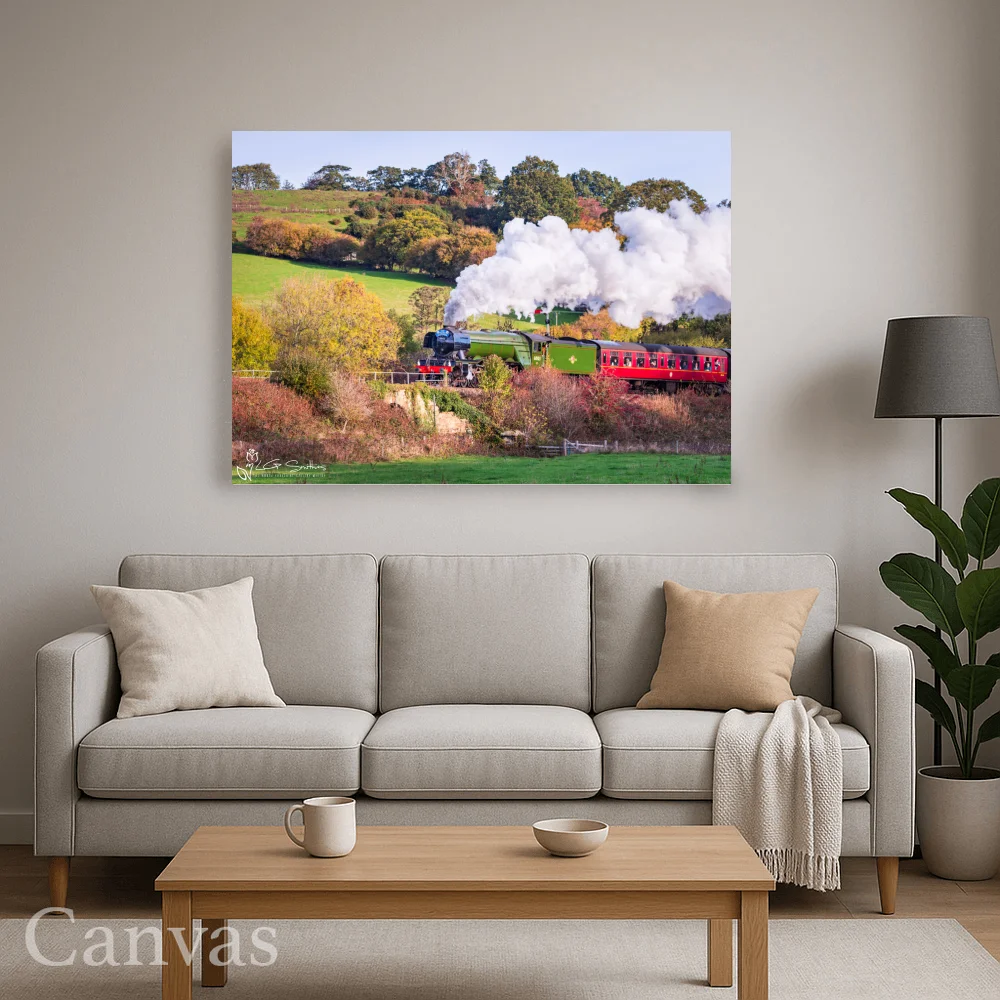 60103 Flying Scotsman At Esk Valley Cottages 8 60103 Flying Scotsman At Esk Valley Cottages - Wall-art-for-living-room-landscape