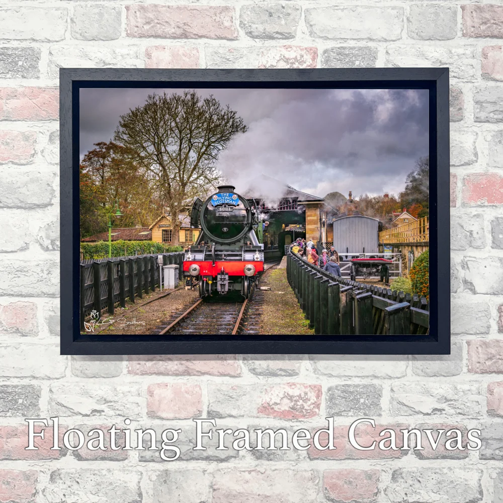 60103 Flying Scotsman At Pickering Station 3 60103 Flying Scotsman At Pickering Station - Landscape-Float-Frame-Canvas