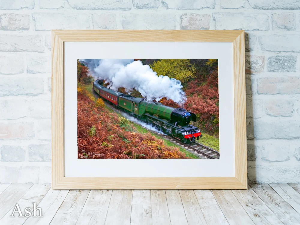 60103 Flying Scotsman Locomotive At Beck Hole 7 60103 Flying Scotsman Locomotive At Beck Hole - Ash-Landscape-Frame