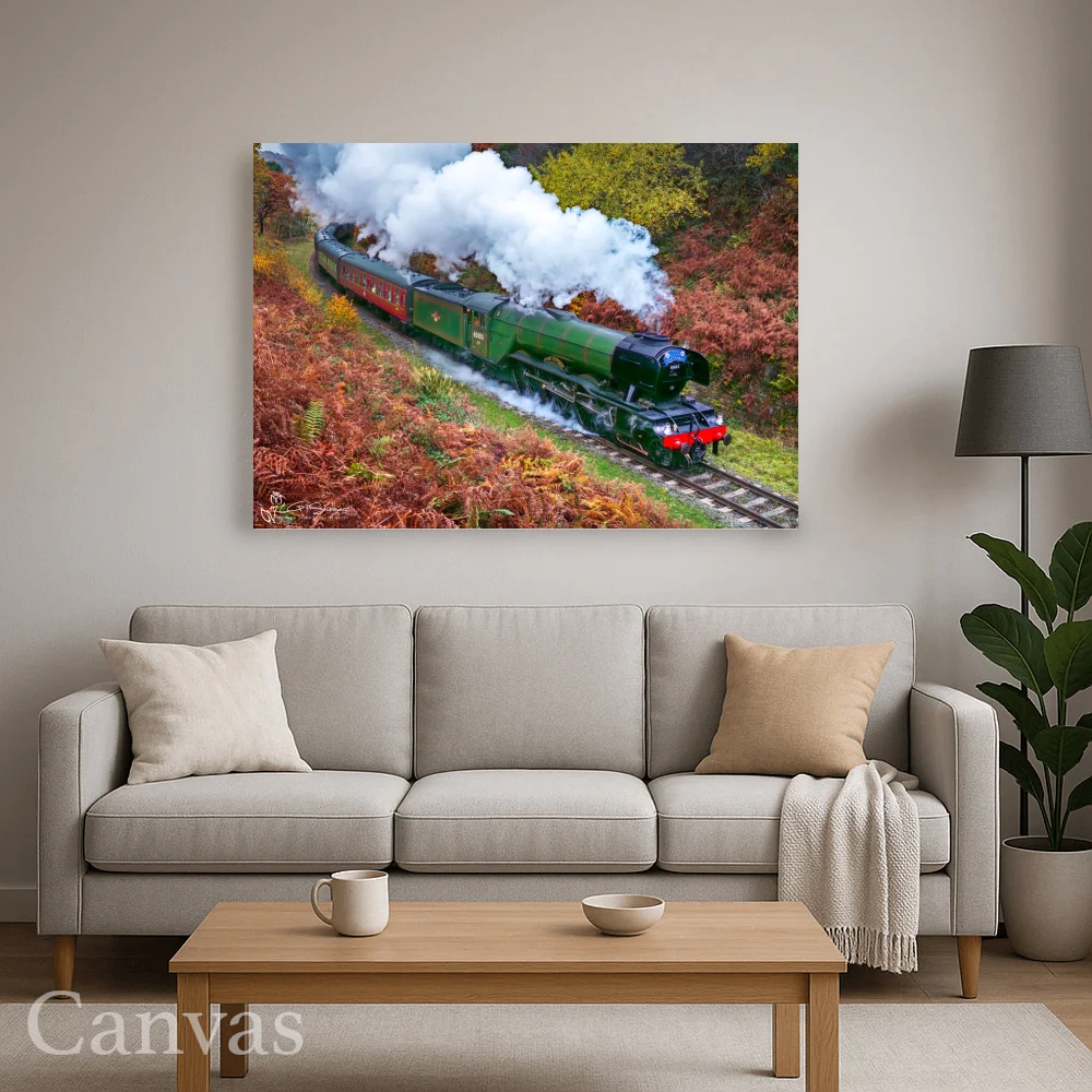 60103 Flying Scotsman Locomotive At Beck Hole 8 60103 Flying Scotsman Locomotive At Beck Hole - Wall-art-for-living-room-landscape