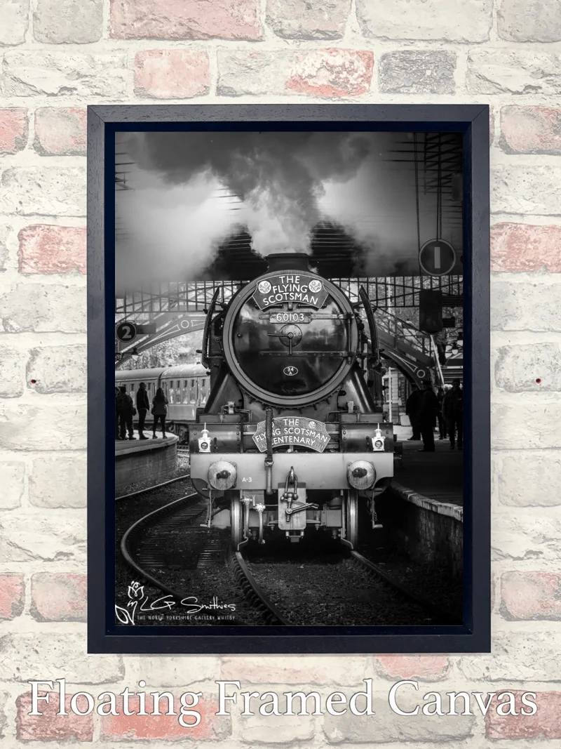 60103 Locomotive Flying Scotsman At Pickering Station 7 60103 Locomotive Flying Scotsman At Pickering Station - Float-Frame-Canvas-Portrait