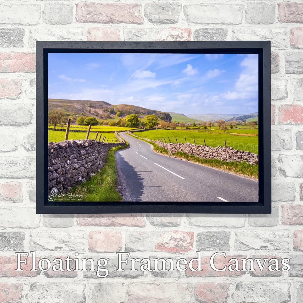 A Beautiful Day At Kilnsey Crag 3 A Beautiful Day At Kilnsey Crag - Landscape-Float-Frame-Canvas