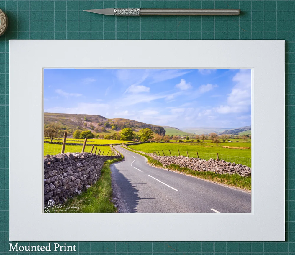 A Beautiful Day At Kilnsey Crag 2 A Beautiful Day At Kilnsey Crag - Landscape-Mounted-Print
