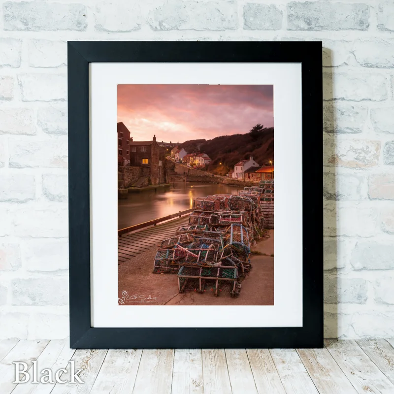 After Sunset At Staithes 3 After Sunset At Staithes - Black-Portrait-Frame