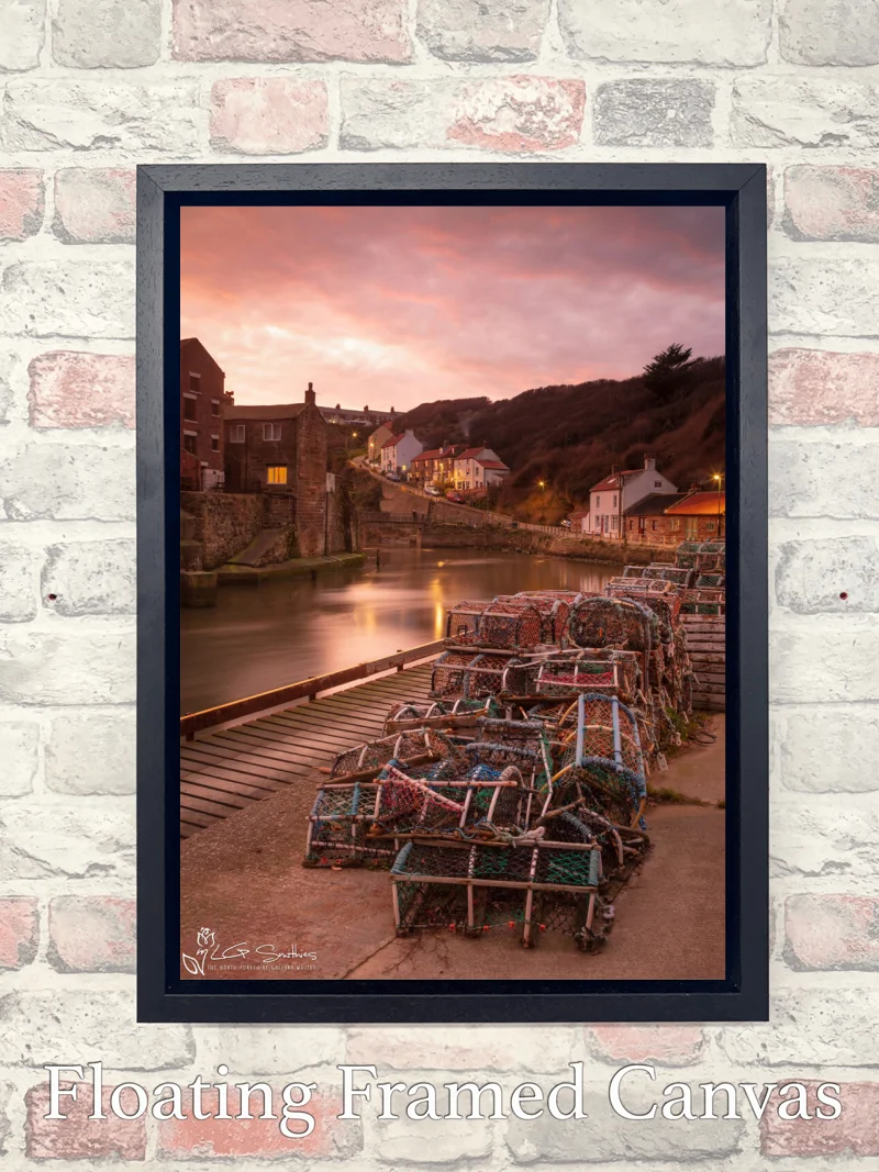 After Sunset At Staithes 7 After Sunset At Staithes - Float-Frame-Canvas-Portrait