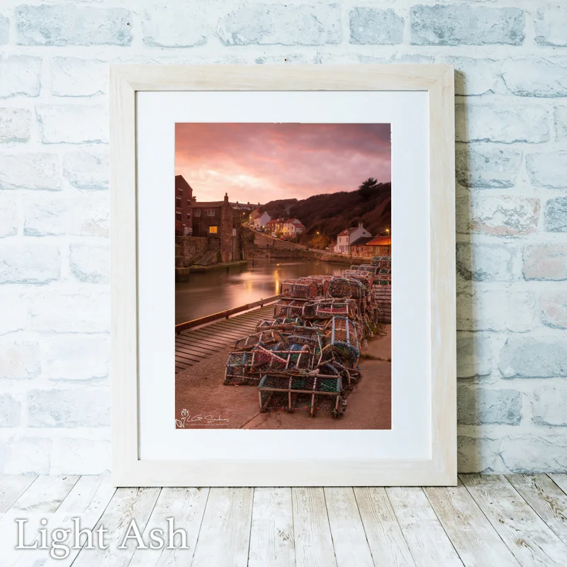 After Sunset At Staithes 2 After Sunset At Staithes - Light-Ash-Portrait-Frame