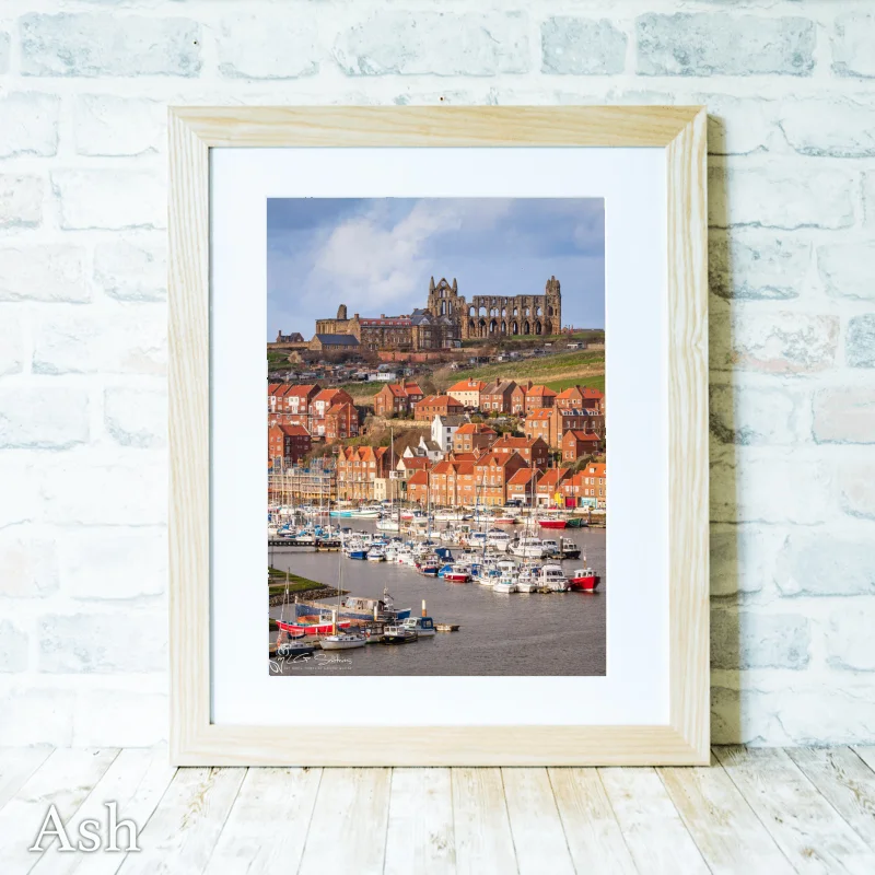 Afternoon At Whitby Marina 4 Afternoon At Whitby Marina - Ash-Portrait-Frame
