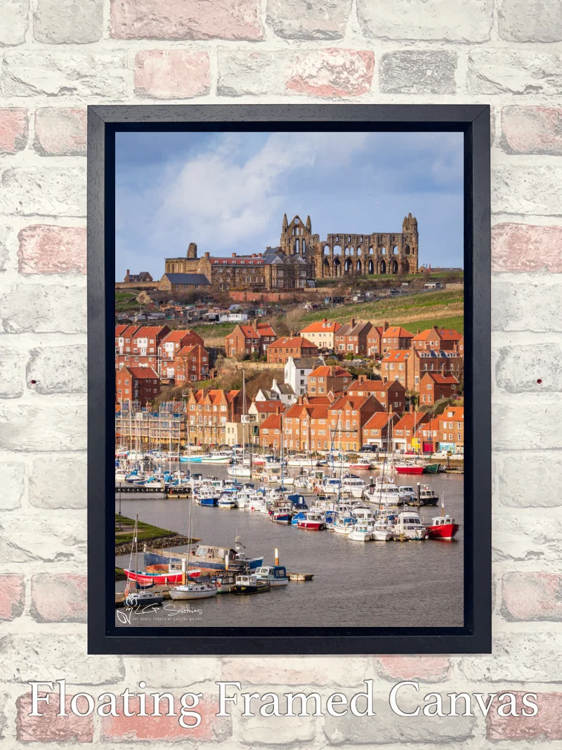 Afternoon At Whitby Marina 7 Afternoon At Whitby Marina - Float-Frame-Canvas-Portrait