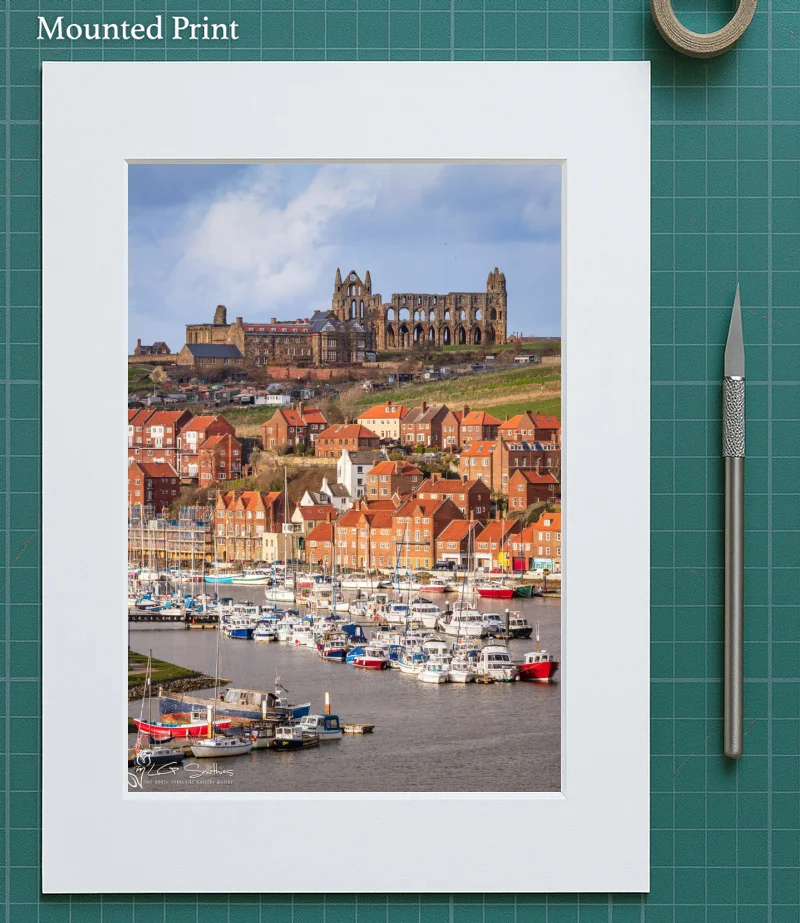 Afternoon At Whitby Marina 5 Afternoon At Whitby Marina - Mounted-Print-Portrait