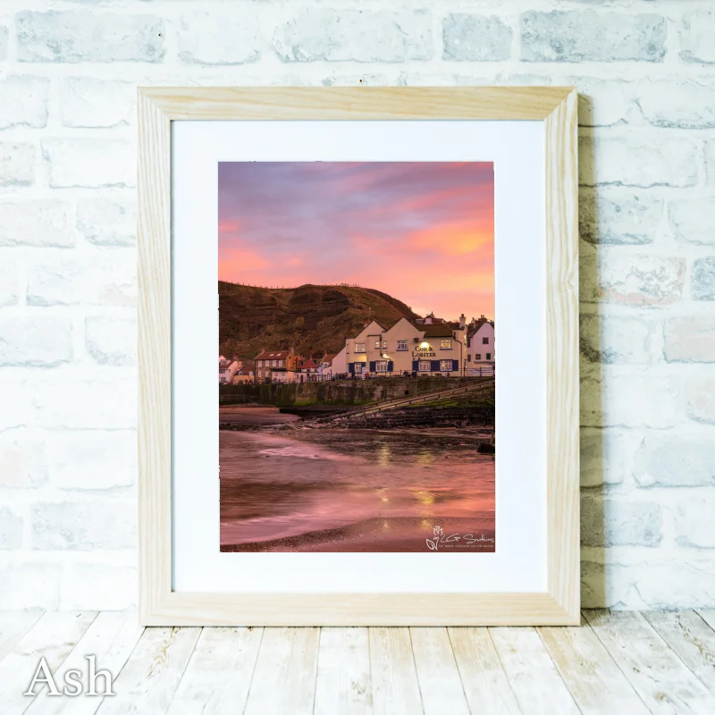Afternoon Outside The Cod and Lobster Staithes 4 Afternoon Outside The Cod and Lobster Staithes - Ash-Portrait-Frame