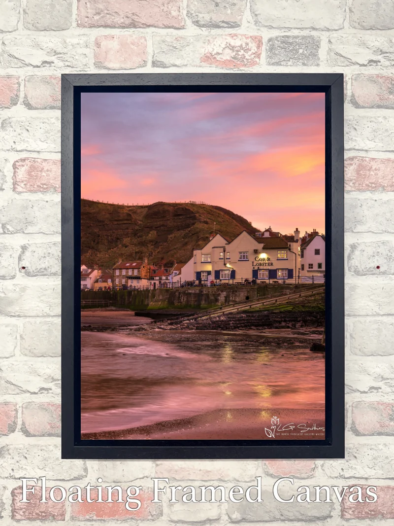 Afternoon Outside The Cod and Lobster Staithes 7 Afternoon Outside The Cod and Lobster Staithes - Float-Frame-Canvas-Portrait