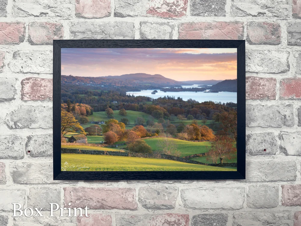 An Autumn View Of Bowness On Windermere 4 An Autumn View Of Bowness On Windermere - Landscape-Box-Print