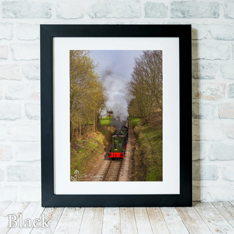 Ann And Dora At Keighley KWVR 3 Ann And Dora At Keighley KWVR - Black-Portrait-Frame