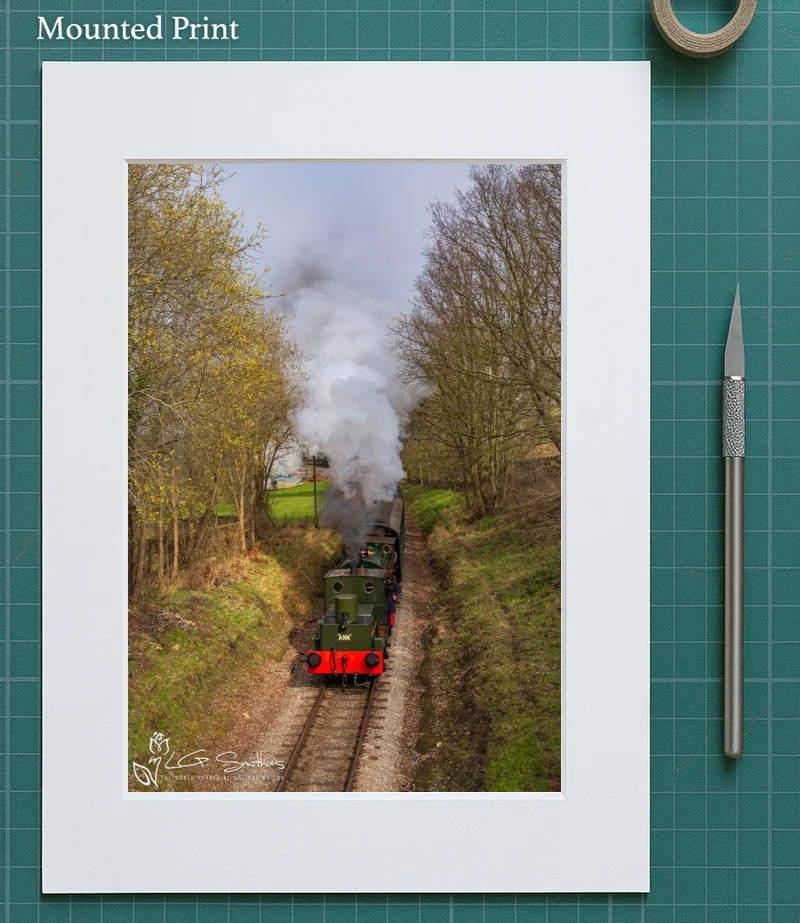 Ann And Dora At Keighley KWVR 5 Ann And Dora At Keighley KWVR - Mounted-Print-Portrait