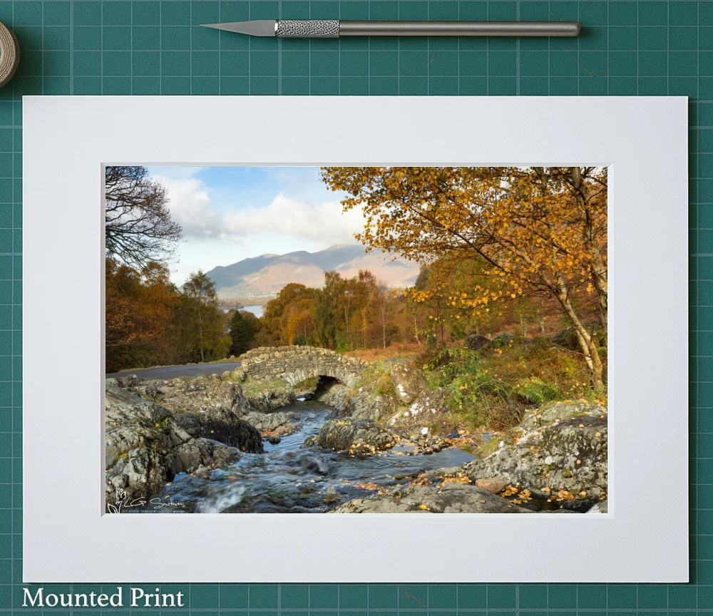 Ashness Bridge 2 Ashness Bridge - Landscape-Mounted-Print