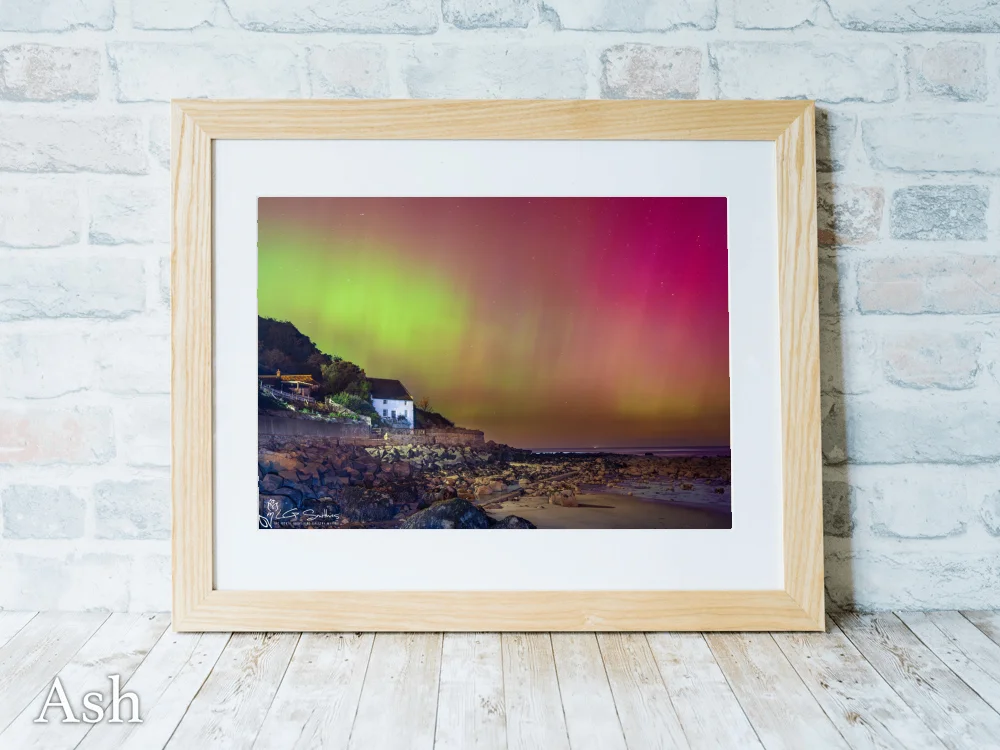 Aurora Borealis At Runswick Bay 7 Aurora Borealis At Runswick Bay - Ash-Landscape-Frame