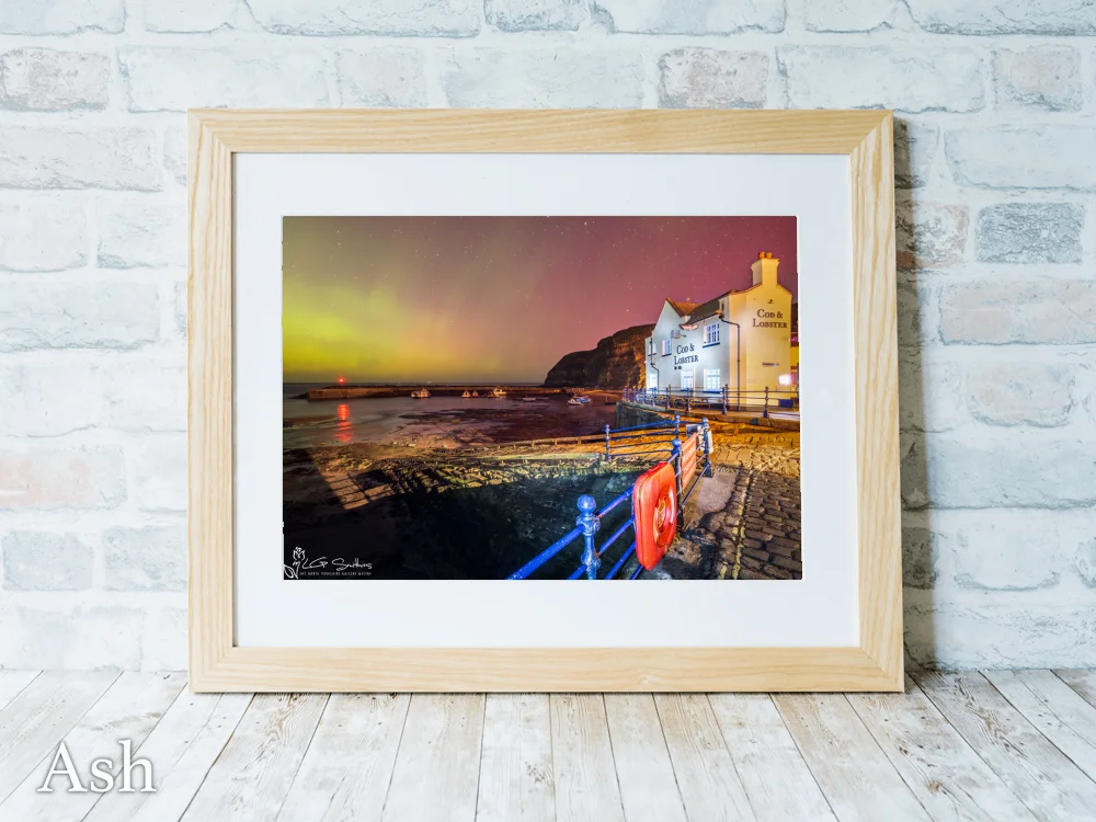 Aurora Borealis At The Cod And Lobster Staithes 7 Aurora Borealis At The Cod And Lobster Staithes - Ash-Landscape-Frame