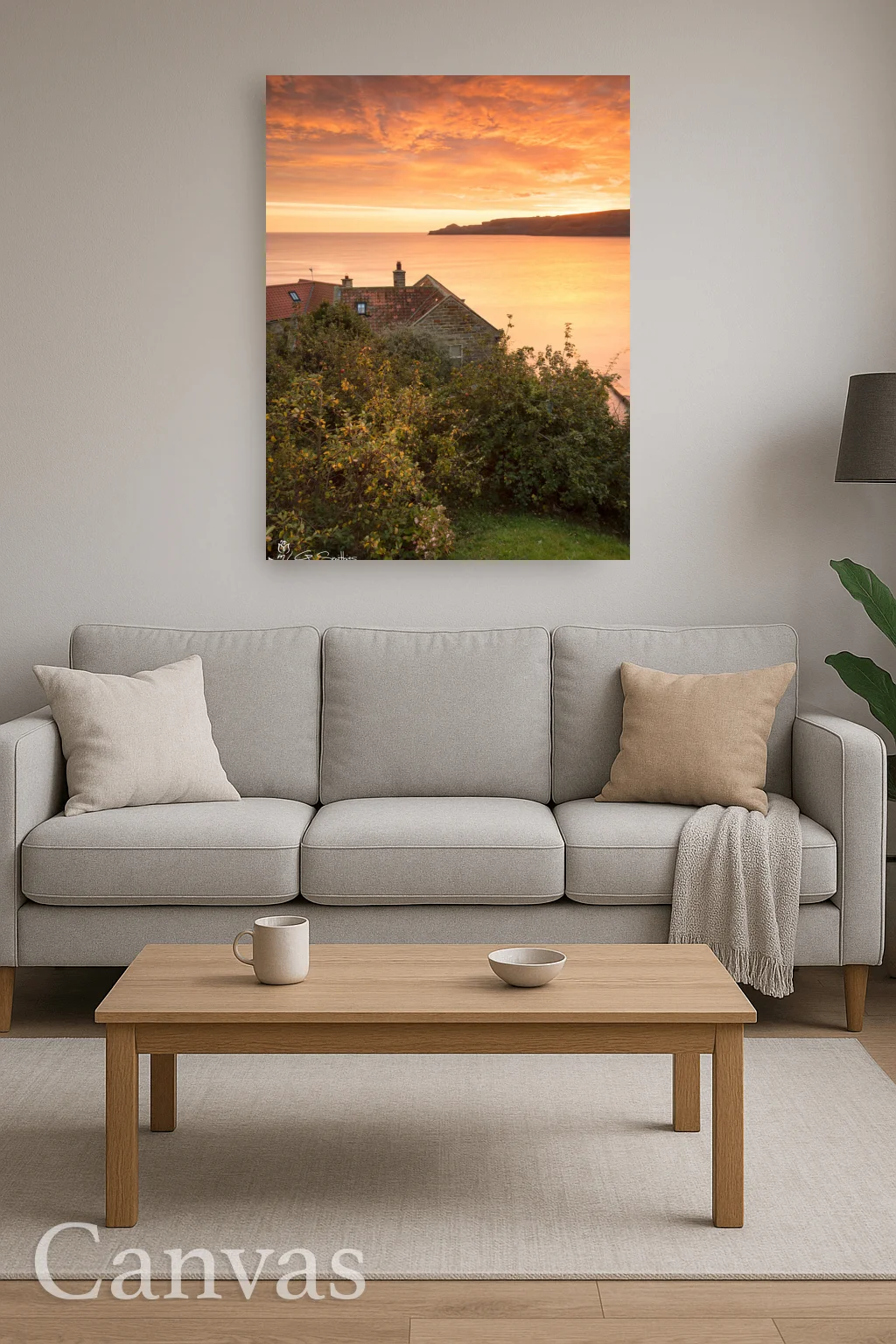 Autumn Apple Trees At Runswick Bay 8 Autumn Apple Trees At Runswick Bay - Wall-art-for-living-room-portrait