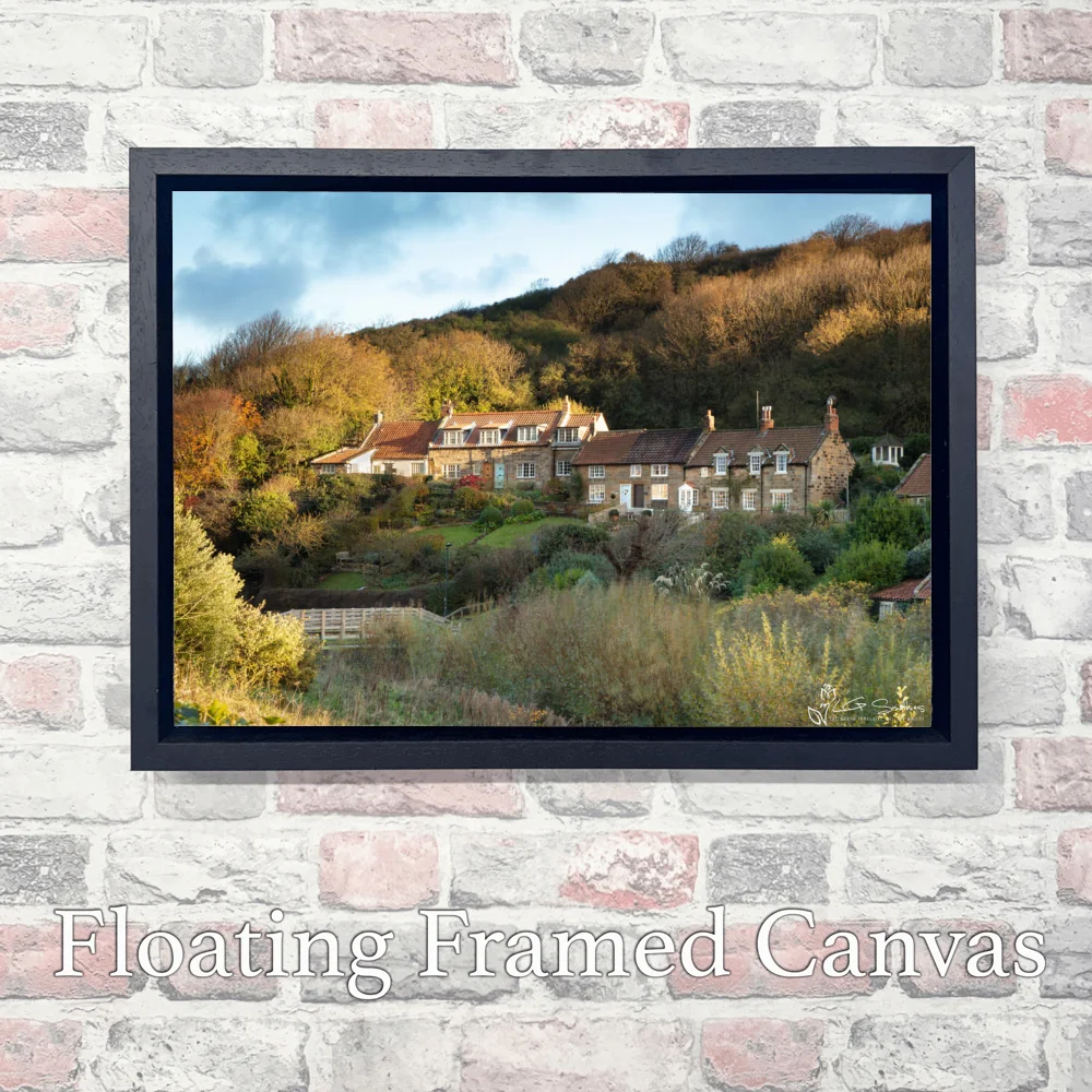Autumn At Sandsend 3 Autumn At Sandsend - Landscape-Float-Frame-Canvas