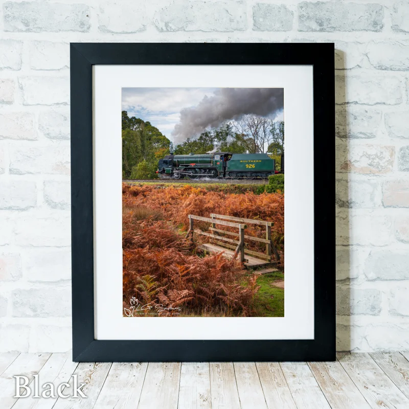 Autumn Steam on the North Yorkshire Moors Railway with Repton 3 Autumn Steam on the North Yorkshire Moors Railway with Repton - Black-Portrait-Frame