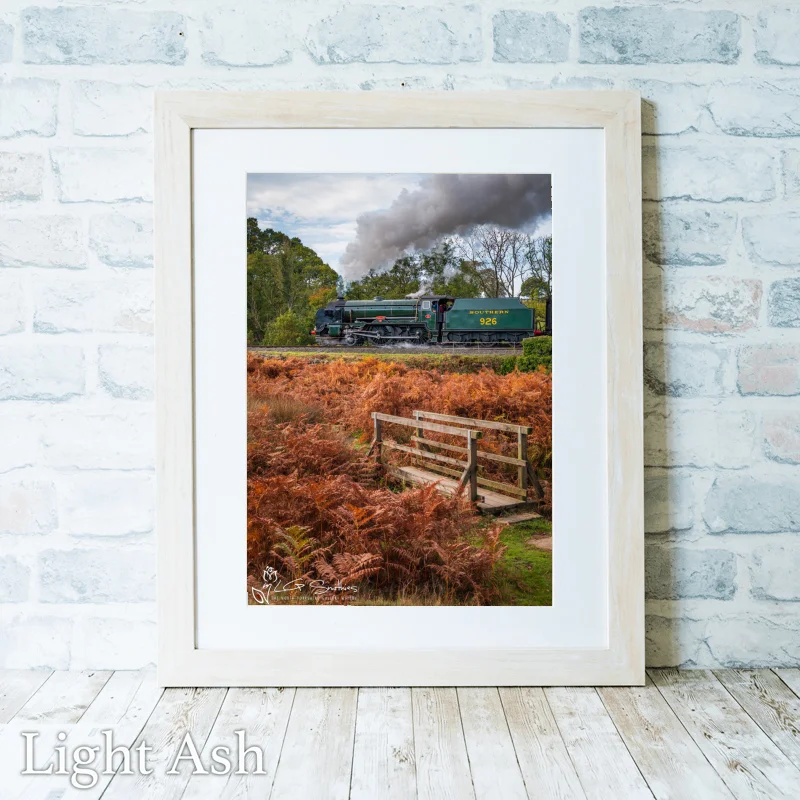 Autumn Steam on the North Yorkshire Moors Railway with Repton 2 Autumn Steam on the North Yorkshire Moors Railway with Repton - Light-Ash-Portrait-Frame