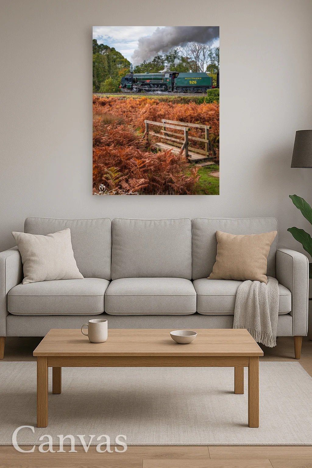 Autumn Steam on the North Yorkshire Moors Railway with Repton 8 Autumn Steam on the North Yorkshire Moors Railway with Repton - Wall-art-for-living-room-portrait
