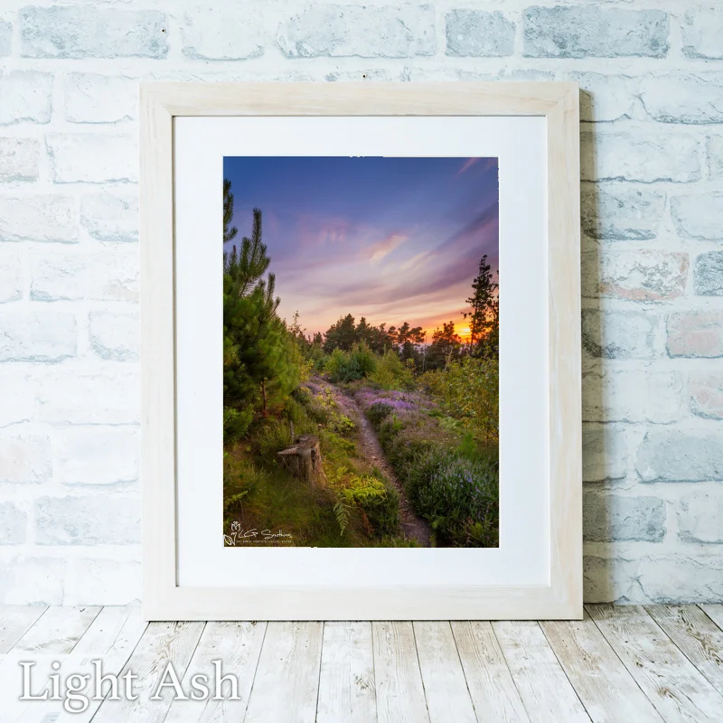 Ayton Woods Sunset 2 Ayton Woods Sunset - Light-Ash-Portrait-Frame