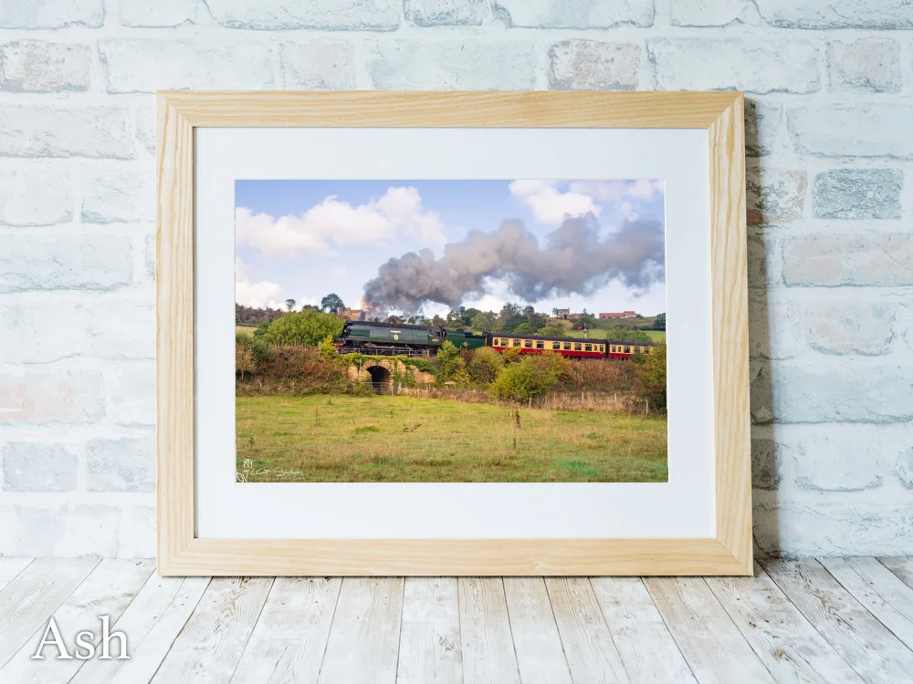 Battle of Britain Class No. 34072 257 Squadron On The NYMR 7 Battle of Britain Class No. 34072 257 Squadron On The NYMR - Ash-Landscape-Frame