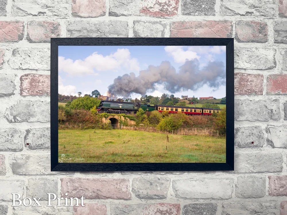 Battle of Britain Class No. 34072 257 Squadron On The NYMR 4 Battle of Britain Class No. 34072 257 Squadron On The NYMR - Landscape-Box-Print