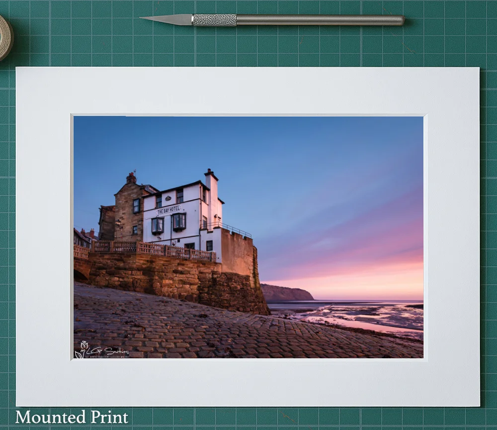 Bay Hotel Robin Hood's Bay 2 Bay Hotel Robin Hood's Bay - Landscape-Mounted-Print