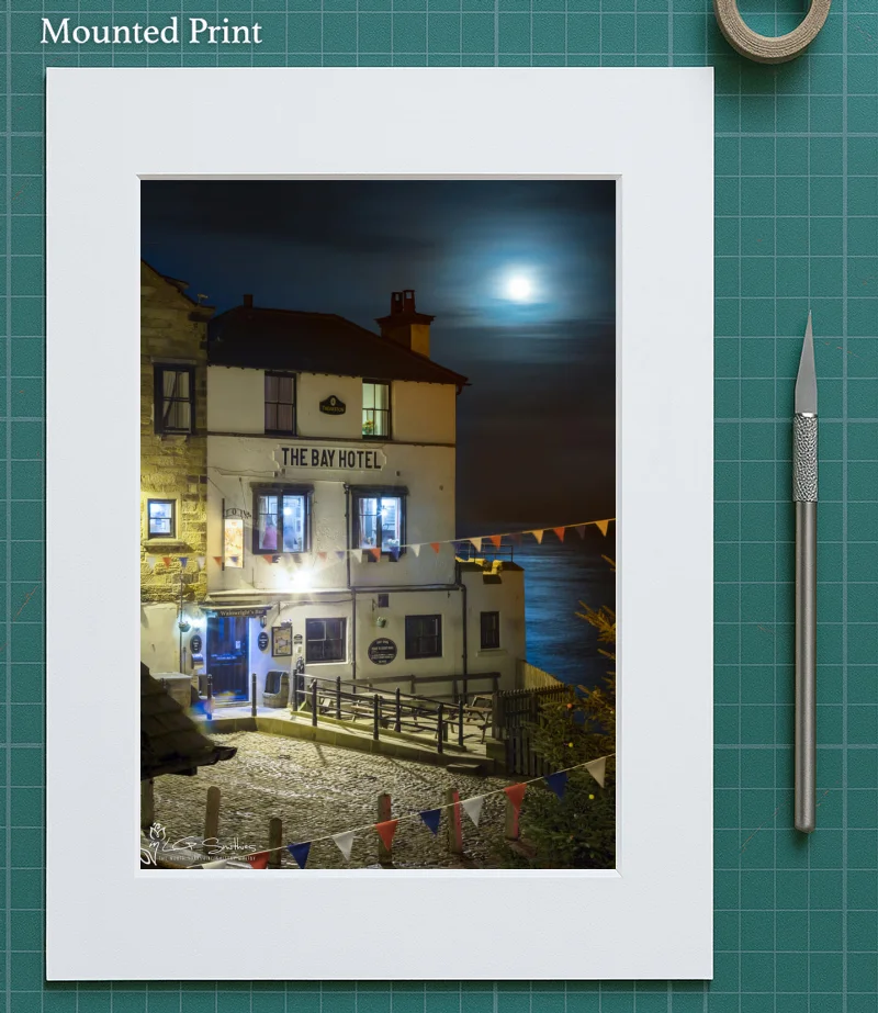 Bay Hotel Super Moonrise 5 Bay Hotel Super Moonrise - Mounted-Print-Portrait