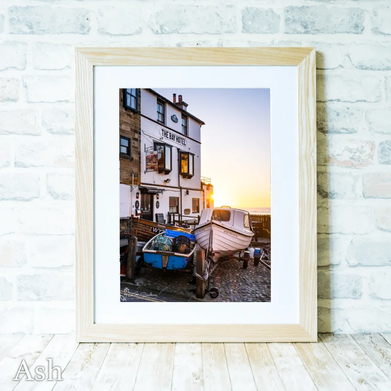 Bay Town Robin Hood's Bay Sunrise 4 Bay Town Robin Hood's Bay Sunrise - Ash-Portrait-Frame