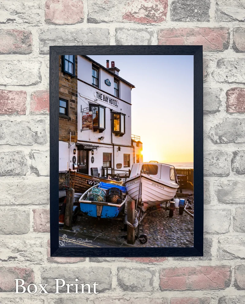 Bay Town Robin Hood's Bay Sunrise 6 Bay Town Robin Hood's Bay Sunrise - Box-Print-Portrait