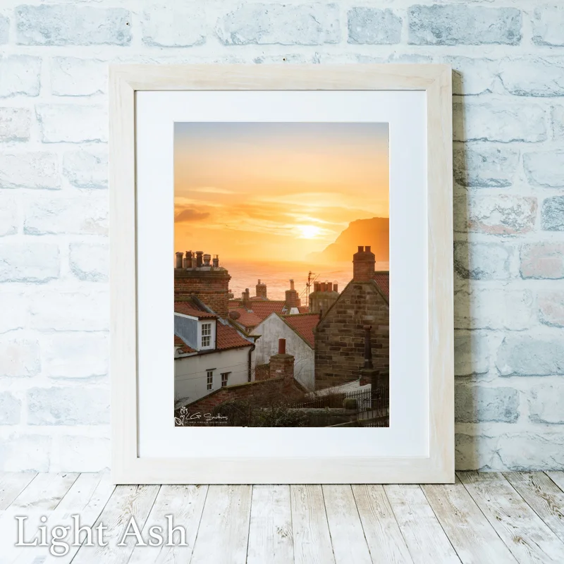 Bay Town Sunrise 2 Bay Town Sunrise - Light-Ash-Portrait-Frame