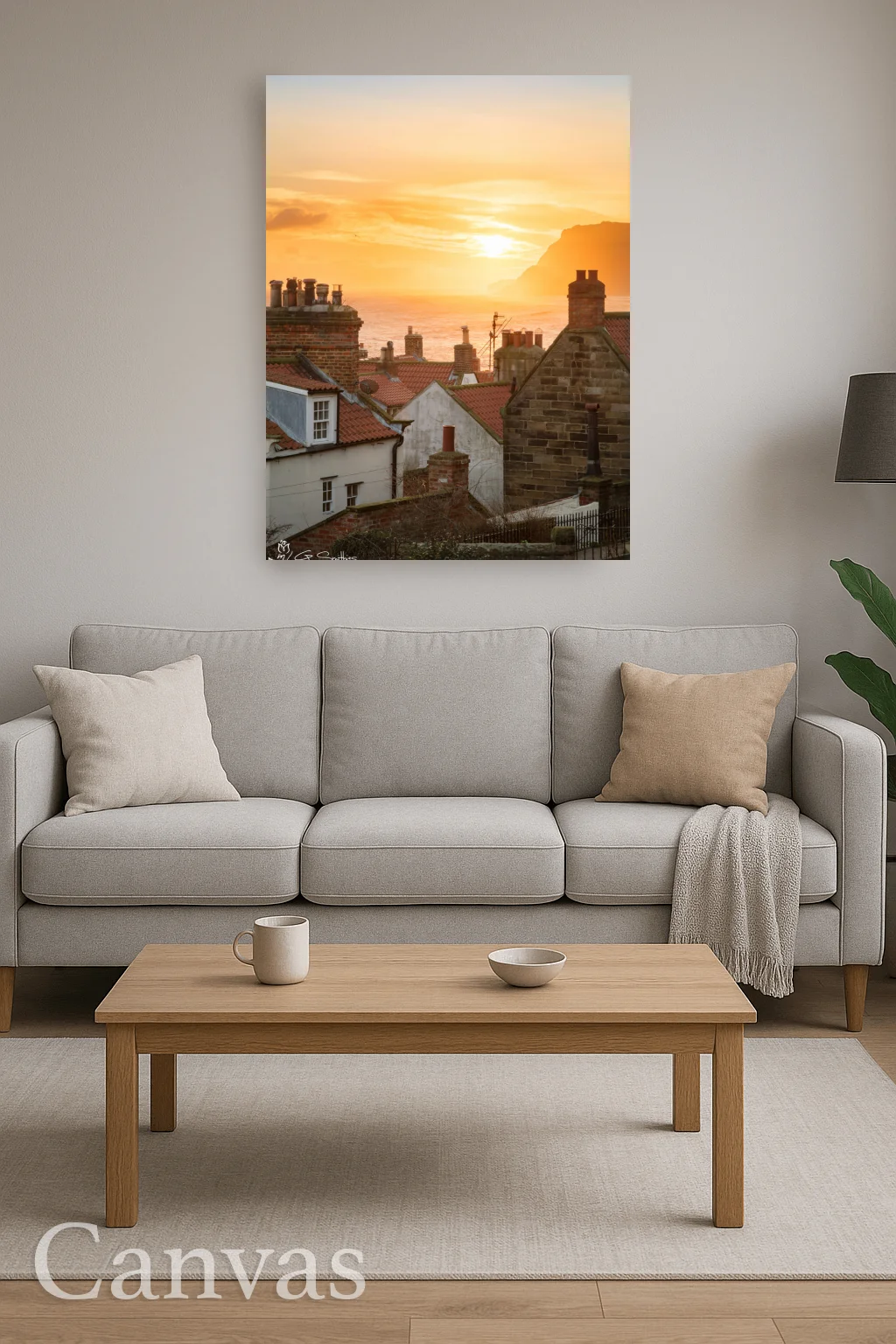 Bay Town Sunrise 8 Bay Town Sunrise - Wall-art-for-living-room-portrait