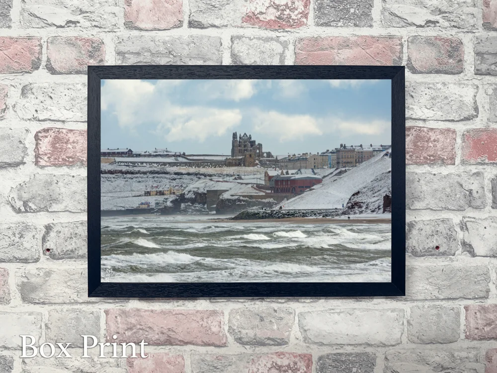 Beast From The East At Whitby 4 Beast From The East At Whitby - Landscape-Box-Print