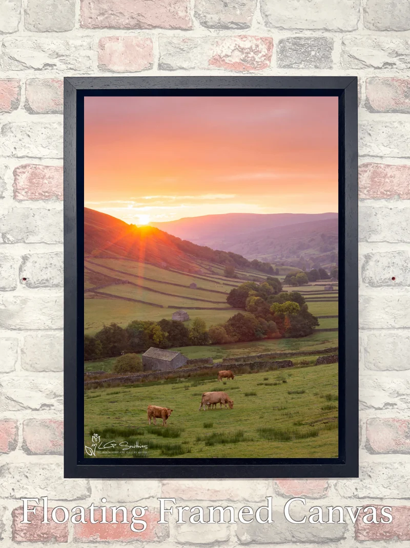 Beautiful Swaledale Sunrise 7 Beautiful Swaledale Sunrise - Float-Frame-Canvas-Portrait