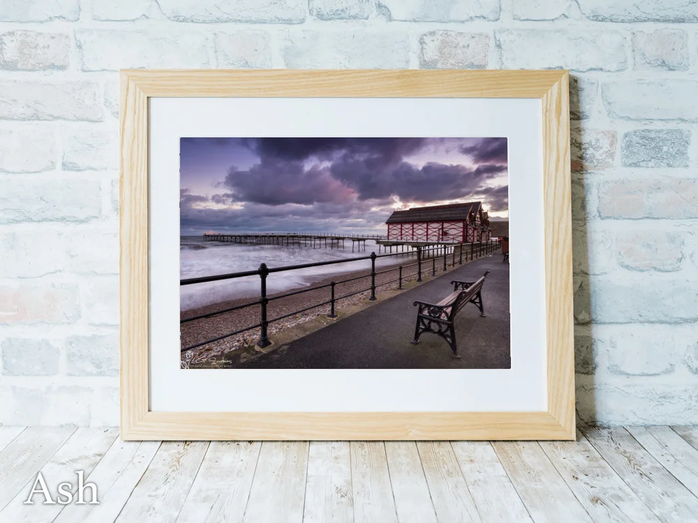 Bench By The Pier Saltburn By The Sea 7 Bench By The Pier Saltburn By The Sea - Ash-Landscape-Frame