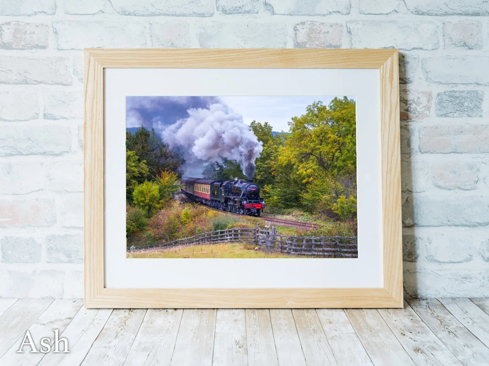 Black 5 No. 44806 7 Black 5 No. 44806 - Ash-Landscape-Frame